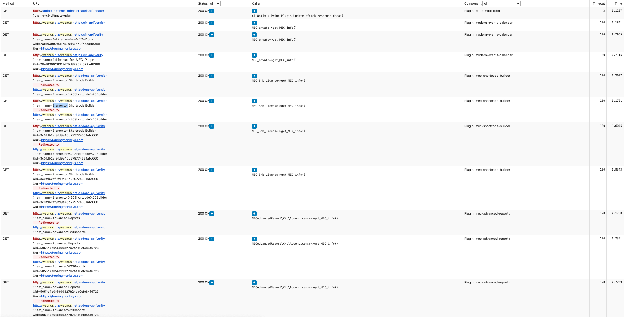 MEC HTTP Calls